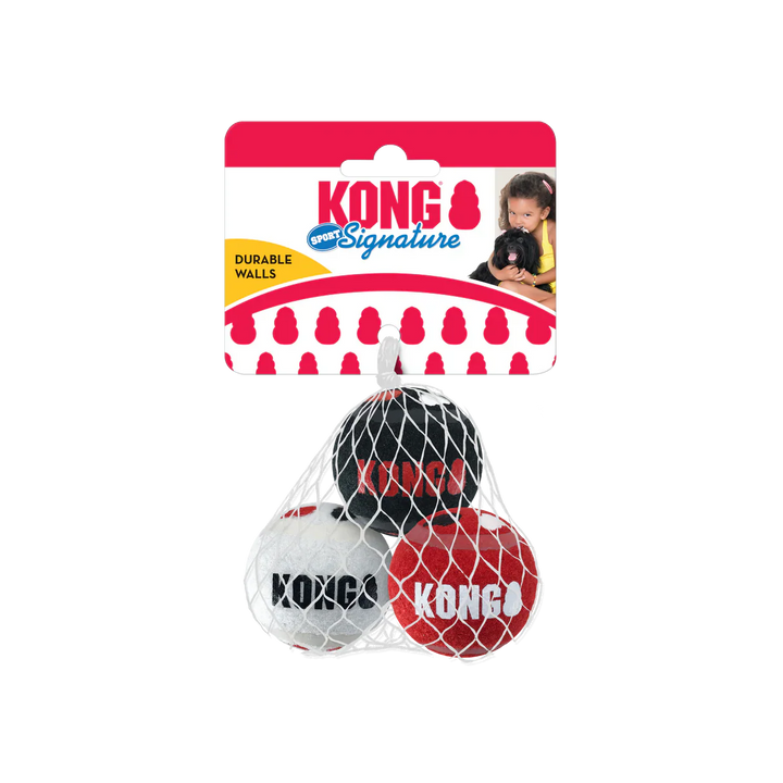 Kong Signature Sport Balls 3 Pack Small