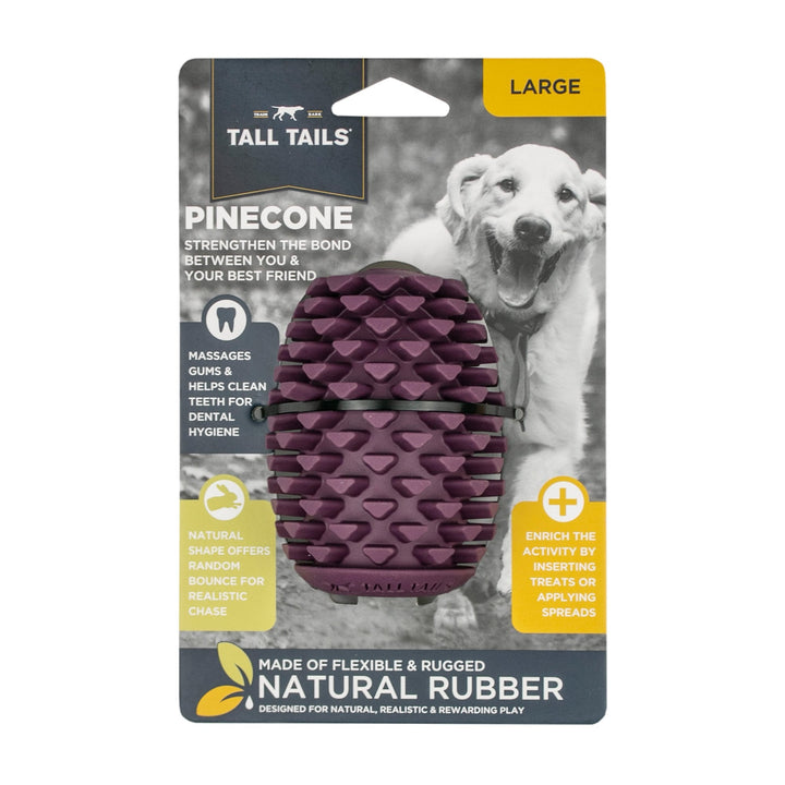 Tall Tails Natural Rubber Pinecone Toy
