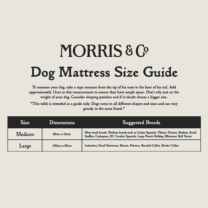 William Morris Pet Mattress Blackthorn Print