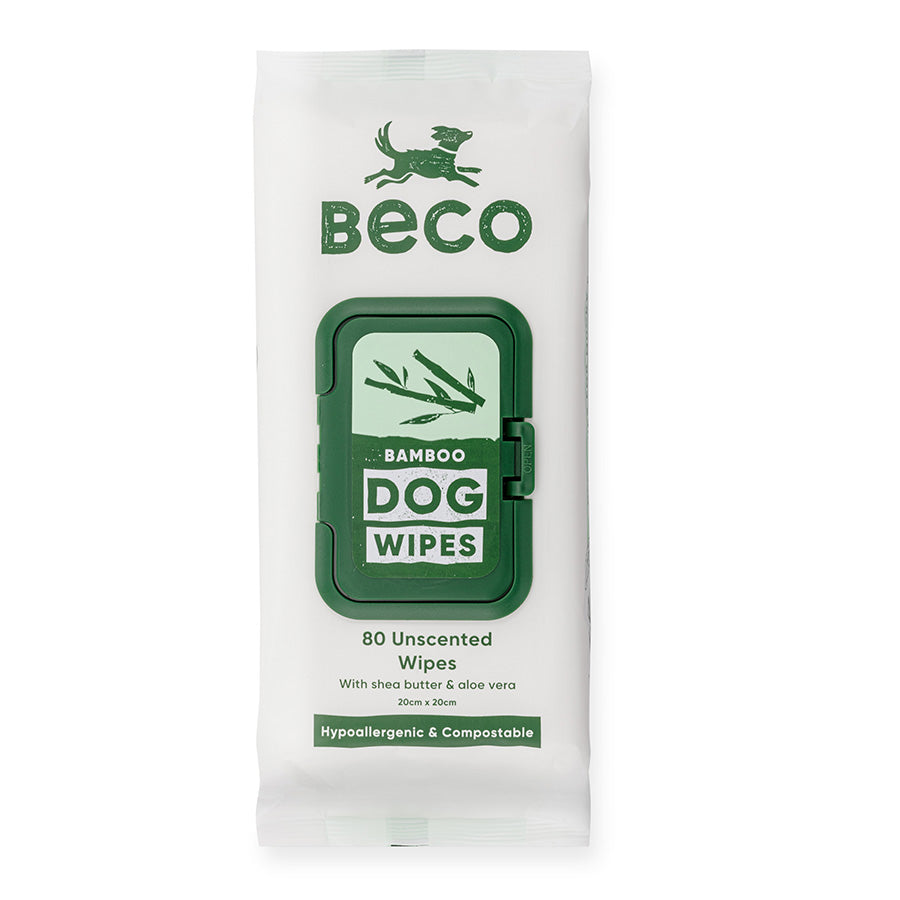 Beco Bamboo Unscented Dog Wipes 80'S
