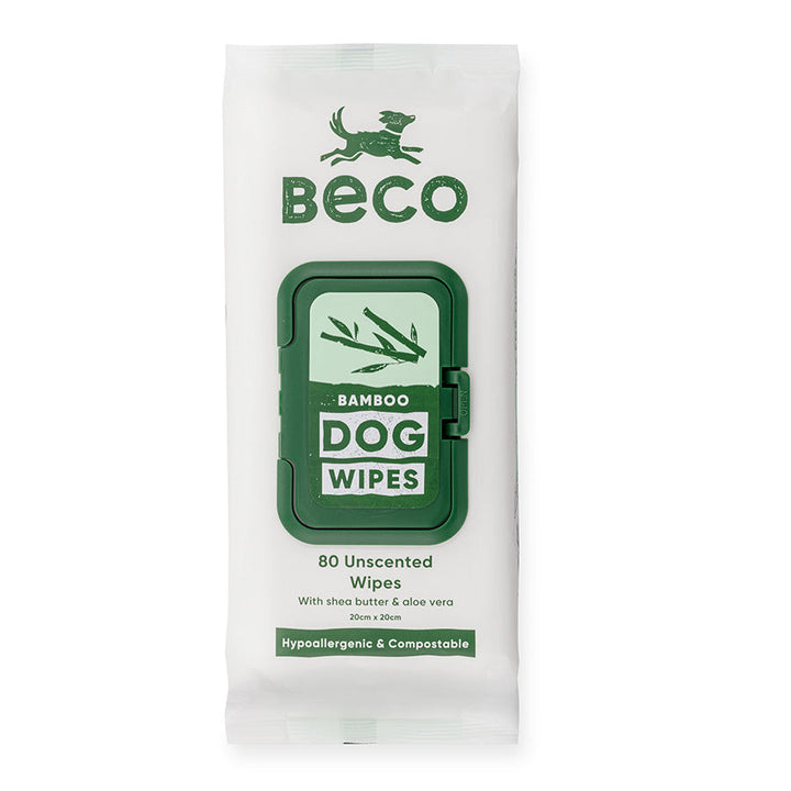 Beco Bamboo Unscented Dog Wipes 80'S