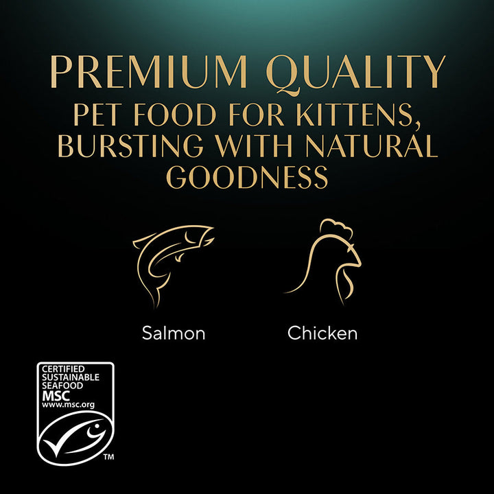 SHEBA Mixed Selection Kitten Wet Cat Food in Gravy 40 Pack, 85G