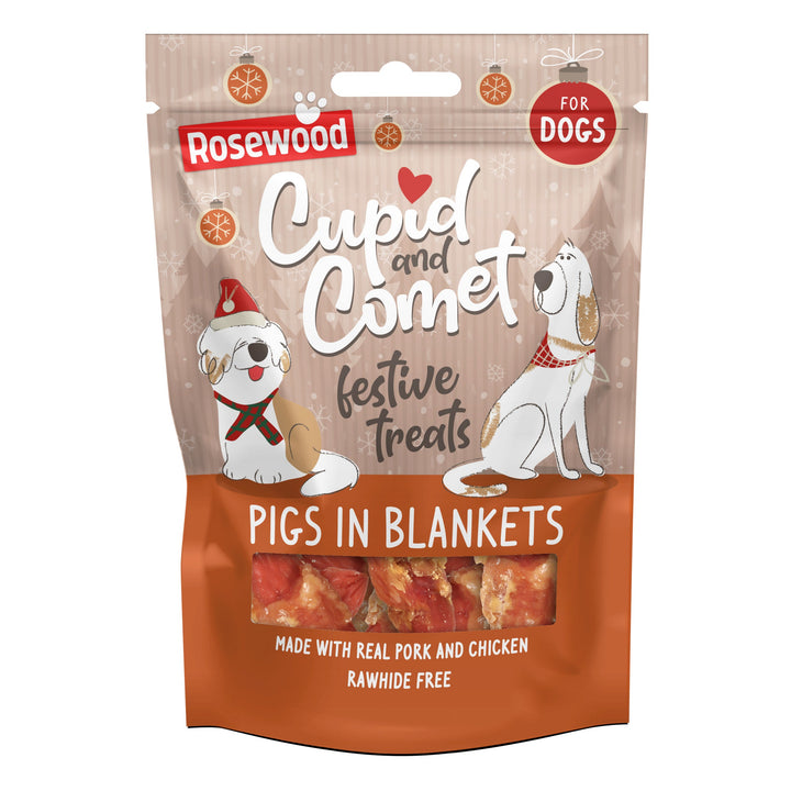 Rosewood Pigs In Blankets Dog Treats 100g