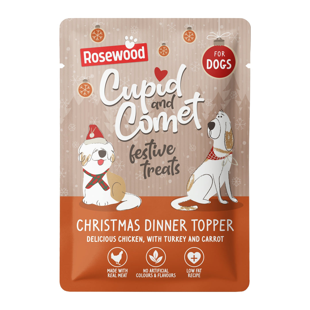 Rosewood Christmas Dinner Topper For Dogs 85G