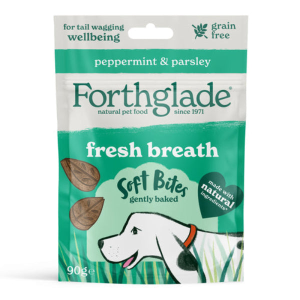 Forthglade Functional Natural Fresh Breath Soft Bite Treat 8x90g