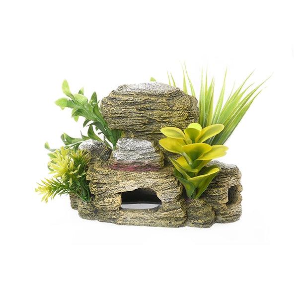 Rosewood Rocky Cave With Plants