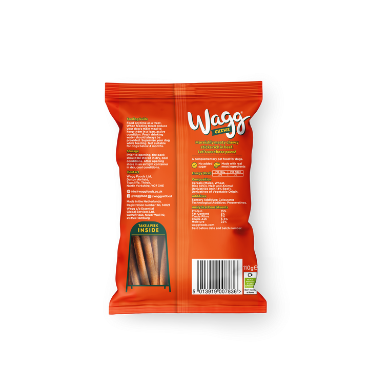 Wagg Chews Steak Skewer Twists 110g