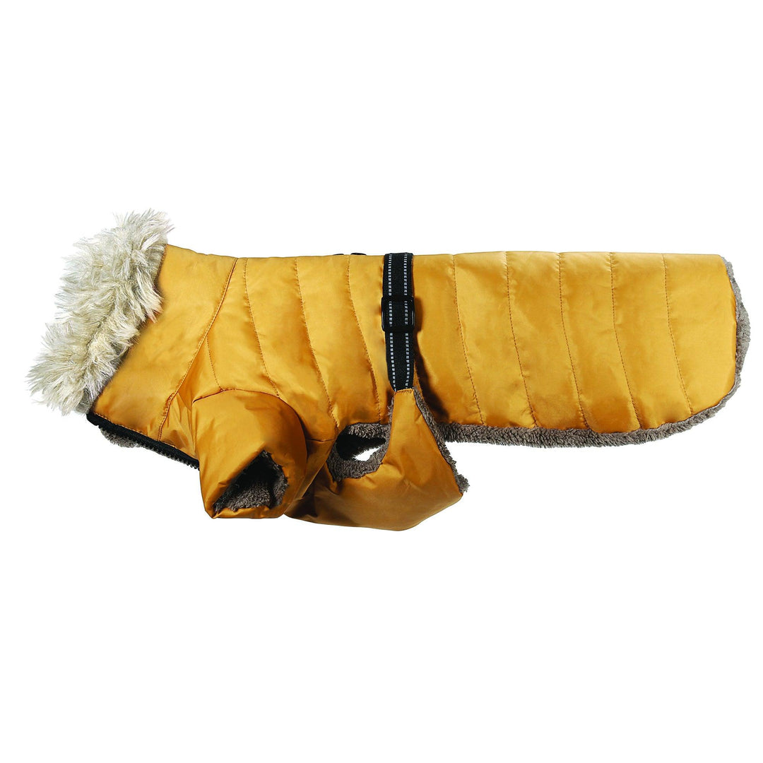 NEW LUXURY Happy Pet Sherpa Winter Coat Ochre Dog Puppy Coat