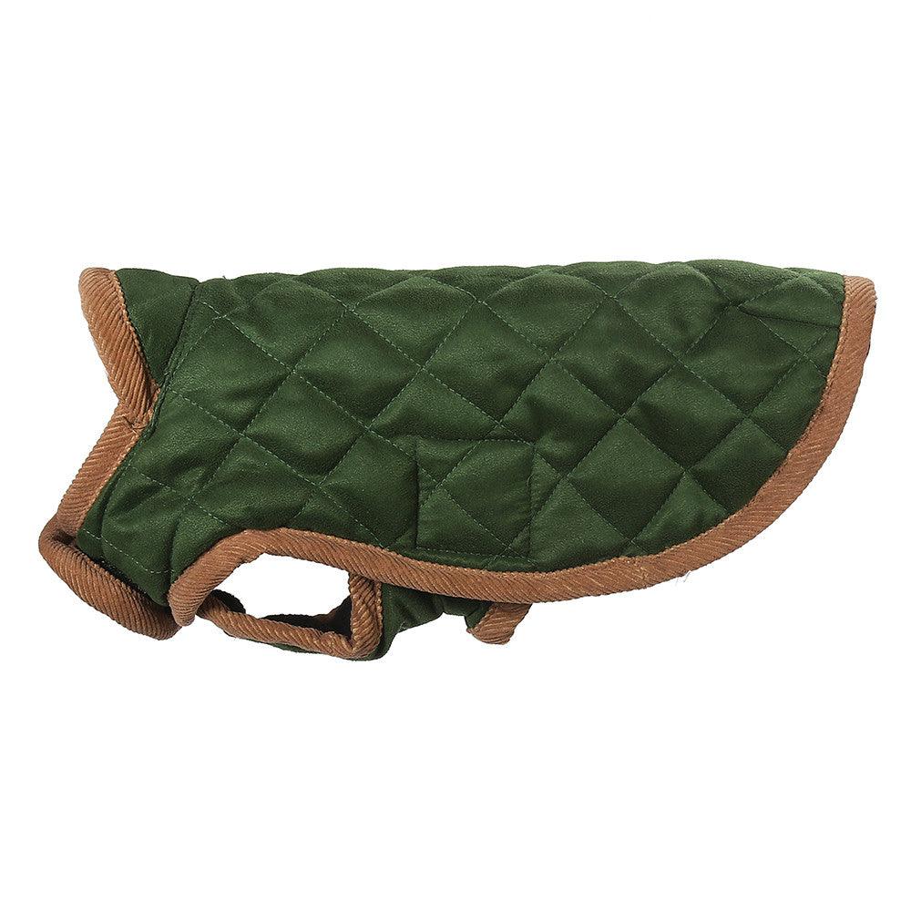 NEW LUXURY Happy Pet Forest Green Country Classic Coat Dog Puppy Coat