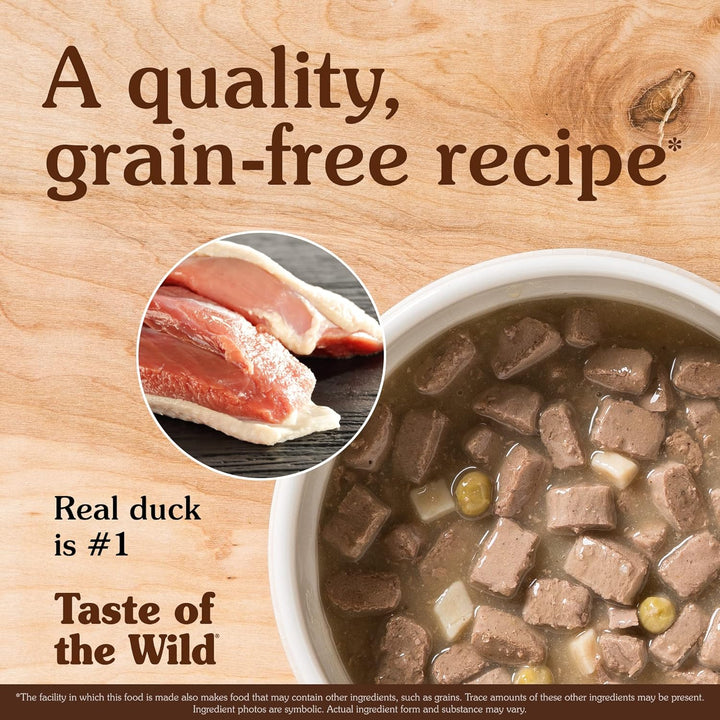 Taste Of The Wild Wetlands Canine Canned Wet Formula in Gravy Wet Dog Food 12 x 390g