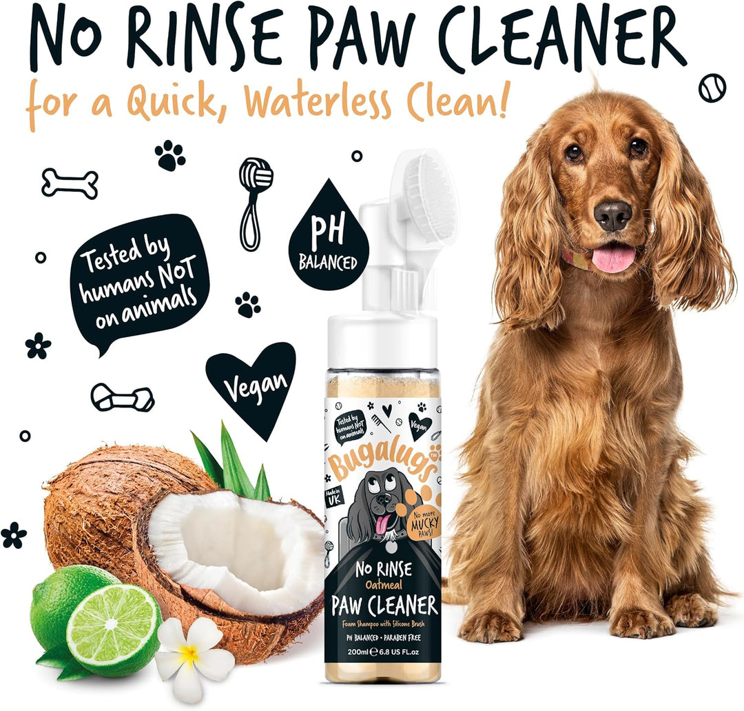 Bugalugs Oatmeal Non Rinse Paw Cleaner 200ml