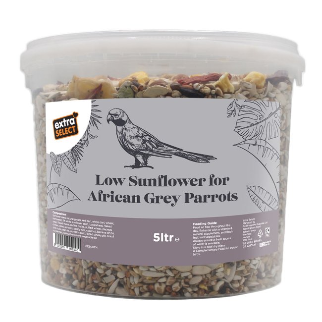 Extra Select Low Sunflower For African Grey Parrots
