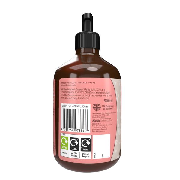Rosewood Salmon Oil for Dogs & Cats 500ml