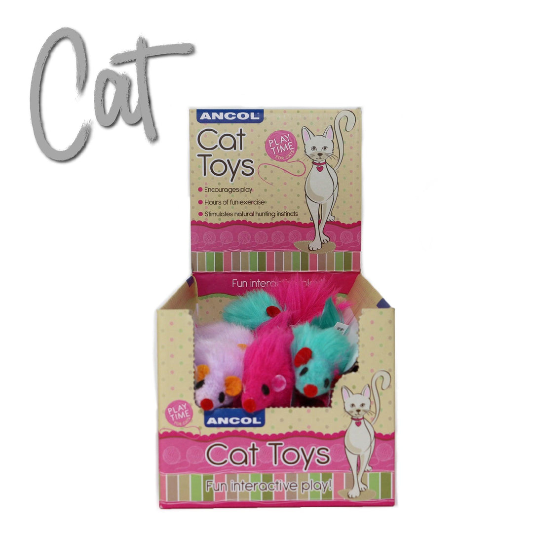 Ancol Furry Mice Cat Toy
