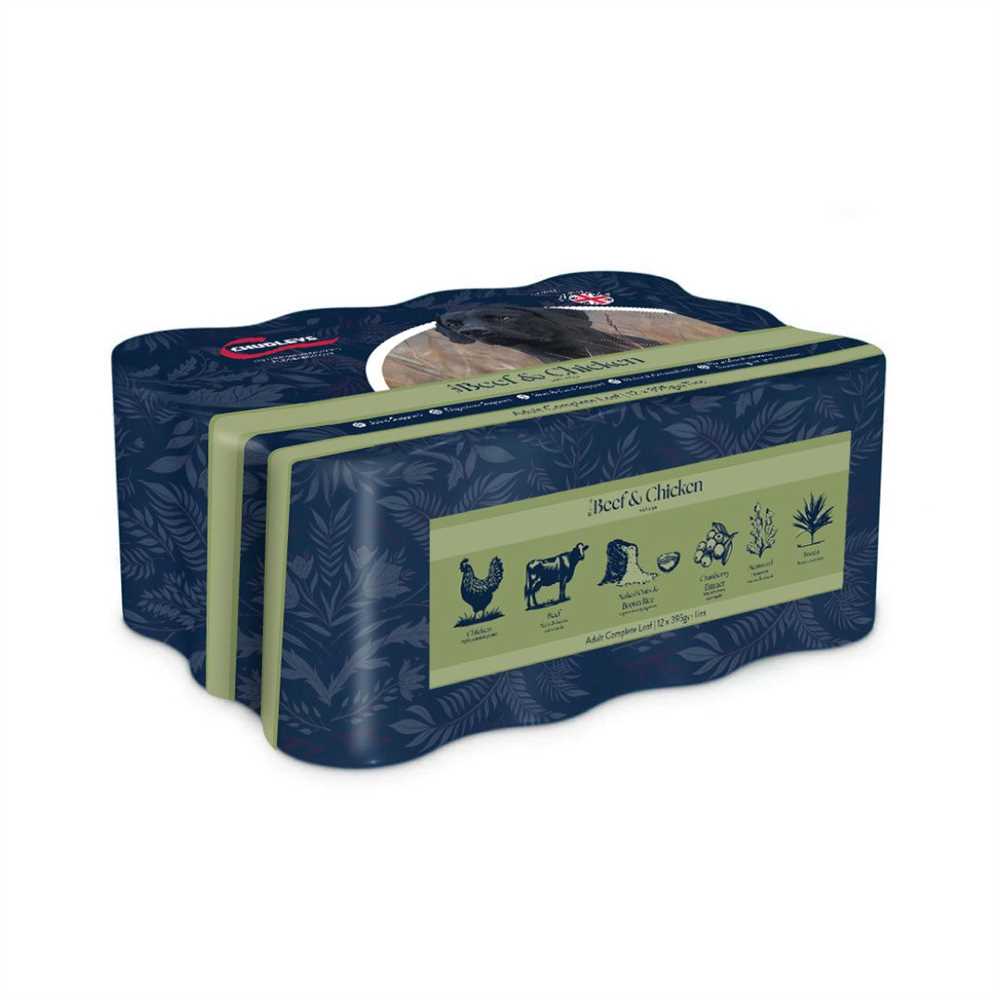 Chudleys Adult Dog Cans Beef & Chicken 12 X 395G