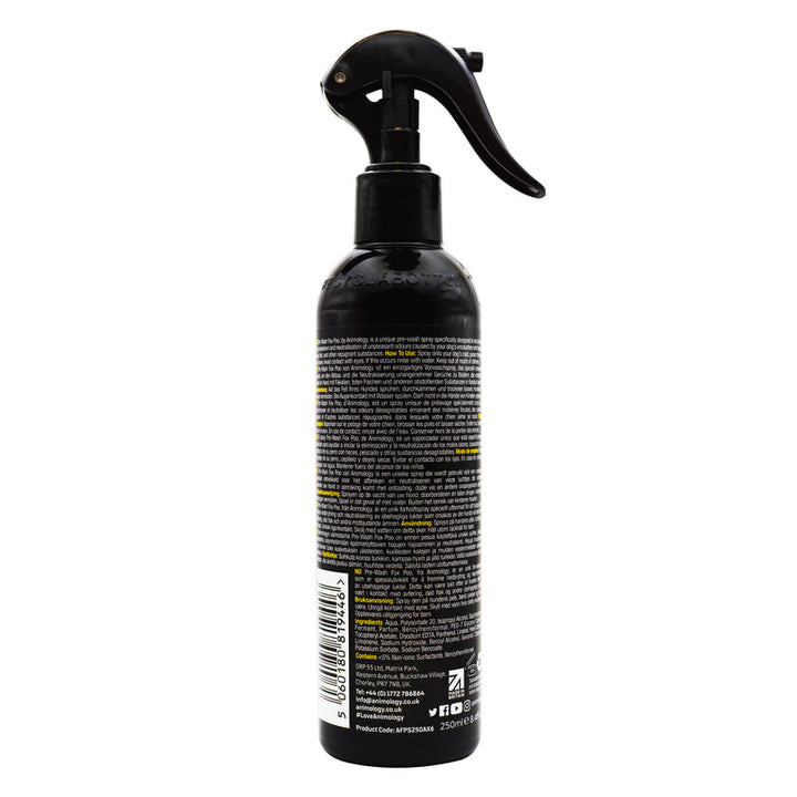 Animology Pre-Wash Fox Poo Deodorising Dog Spray 250ml