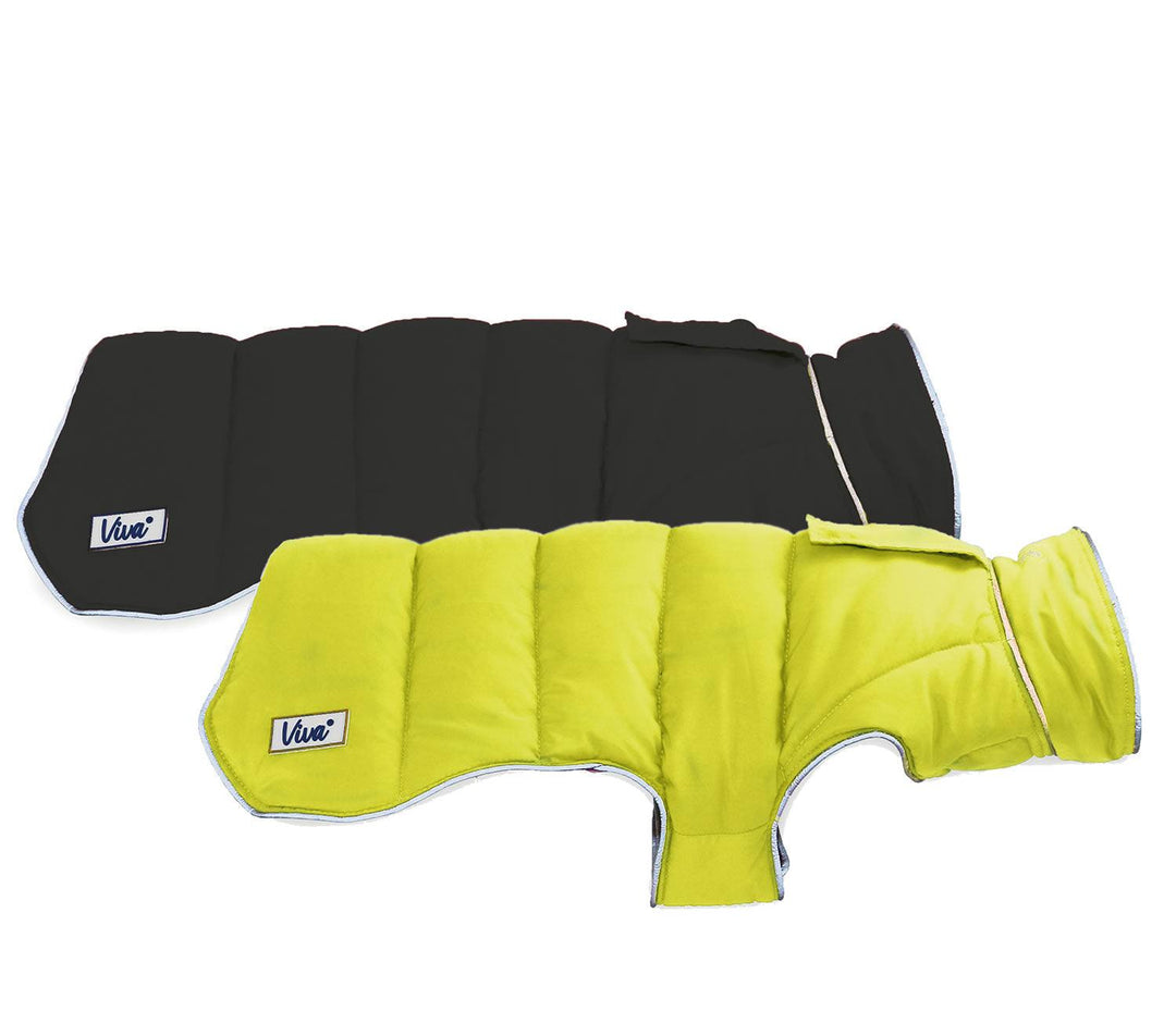 Ancol Viva Dog Coat Reversible Black/Hi-Vis Large (50cm)