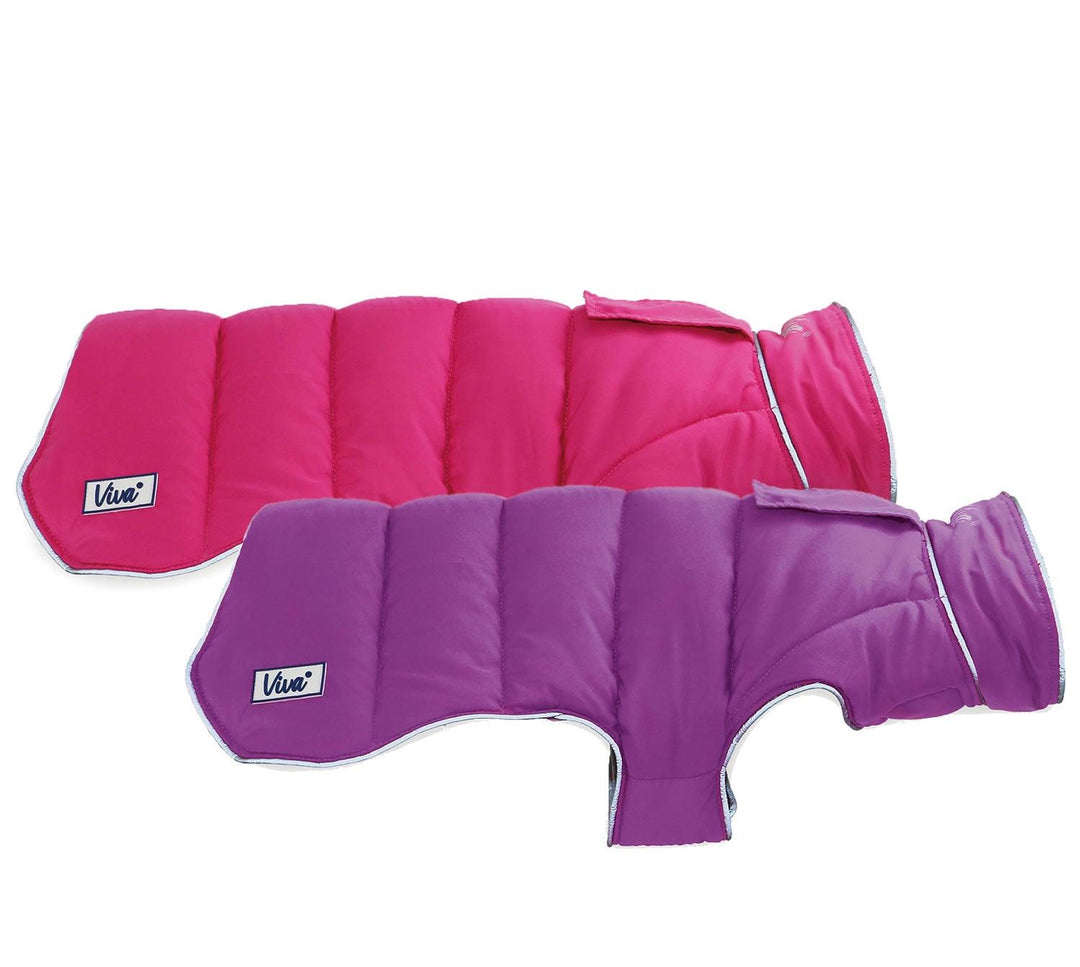 Ancol Viva Dog Coat Reversible Pink/Purple Medium (40cm)