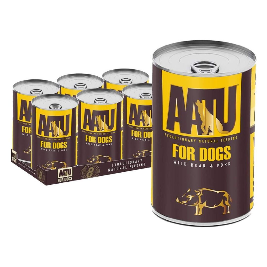 AATU Dog Adult 90/10 Wild Boar & Pork 6 x 400g