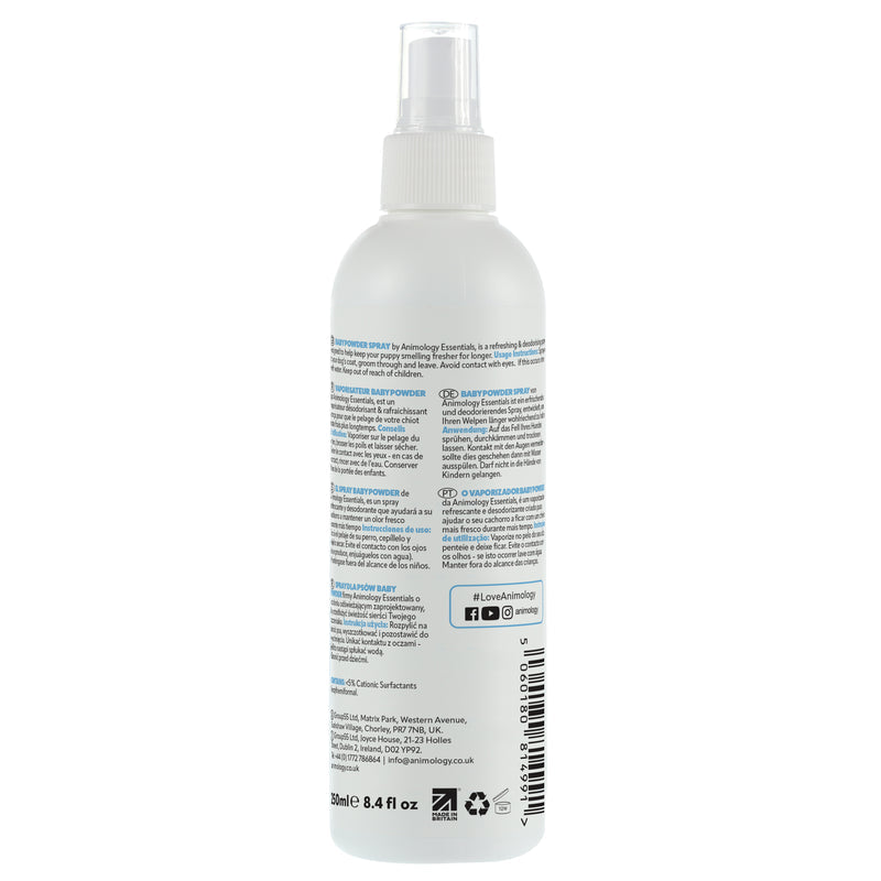 Animology Essentials Baby Powder Fragrance Spray 250ml