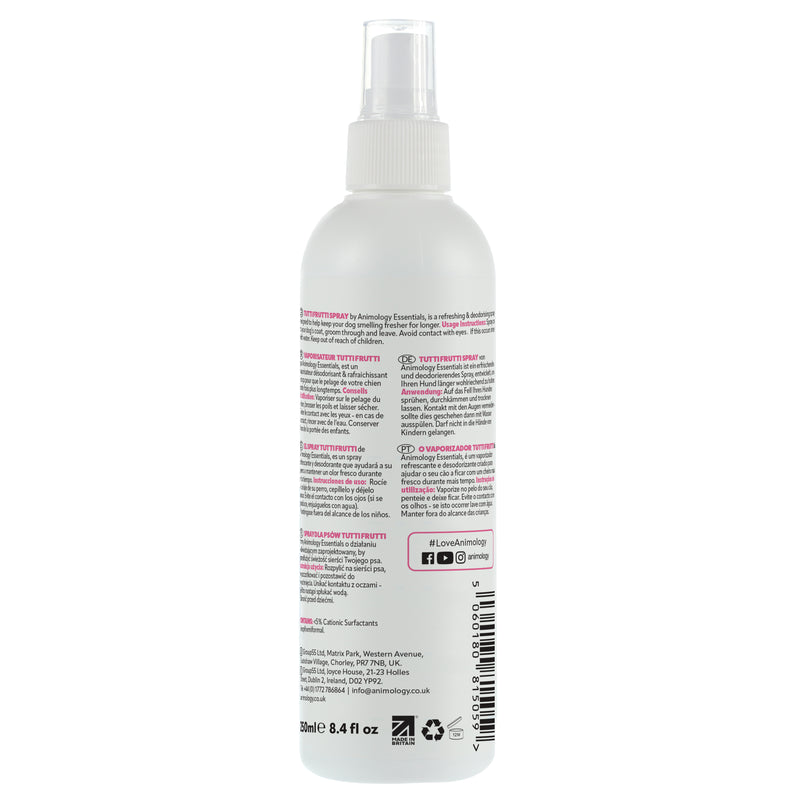 Animology Essentials Tutti Frutti Fragrance Spray 250ml