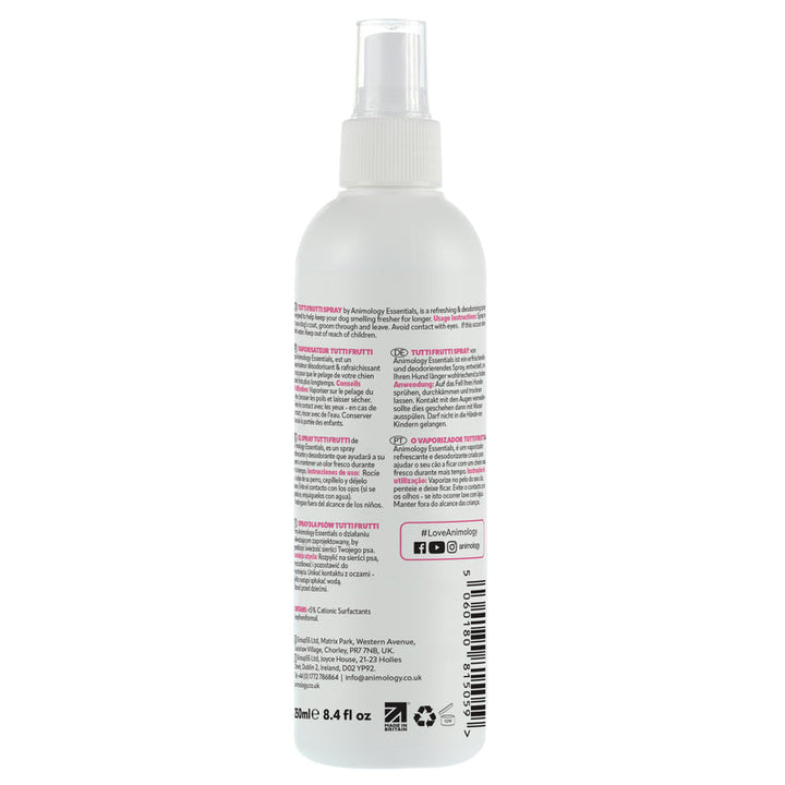 Animology Essentials Tutti Frutti Fragrance Spray 250ml