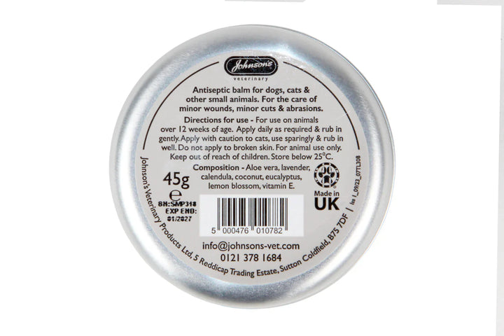 Johnson's Antiseptic Balm For Dogs, Cats & Small Animals 45G