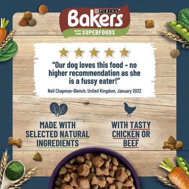 Bakers Senior Dog Food Chicken and Veg 1.1KG