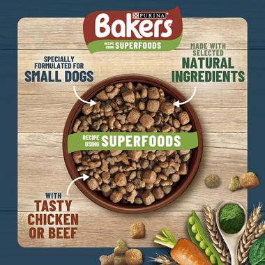 Bakers Small Dog Food Beef And Vegetable 1.1Kg