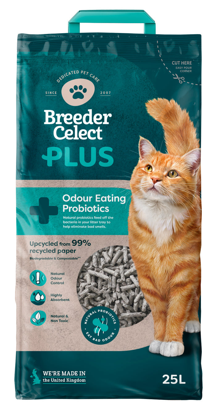 Breeder Celect Plus Recycled Probiotics Paper Litter 10Ltr