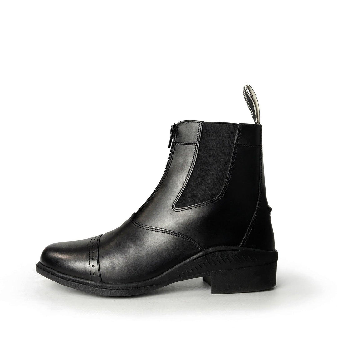 Brogini Tivoli Leather Paddock Boots Black Size 38 (5) Adult