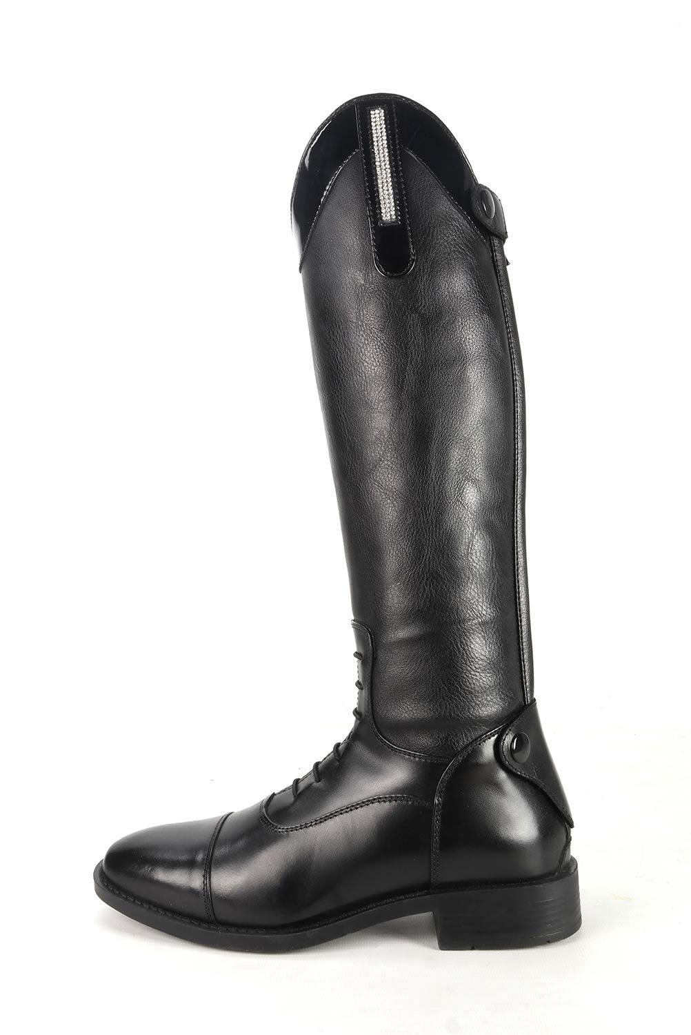 Brogini Como Piccino Yr Boots Childs Black Patent Regular Size 38 (5)