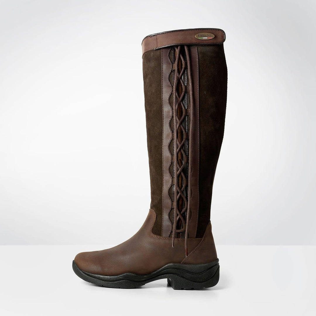 Brogini Winchester Lace Up Country Boots Wide Size 38 (5) Brown