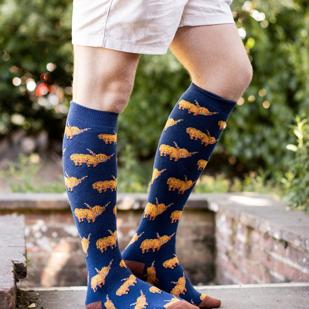 BARTLEBY FUNKY WELLY SOCKS MENS HARDY HIGHLAND SIZE 6-11
