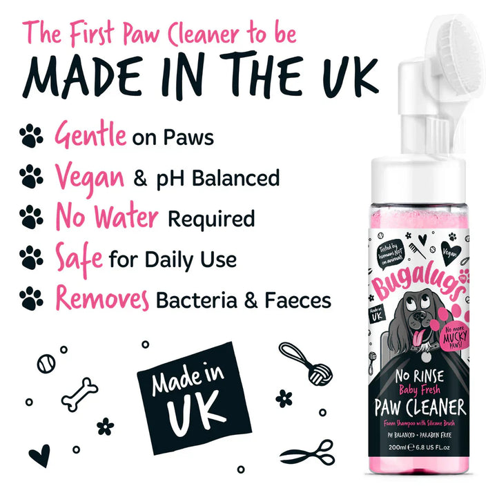 Bugalugs Baby Fresh No Rinse Paw Cleaner 200ml