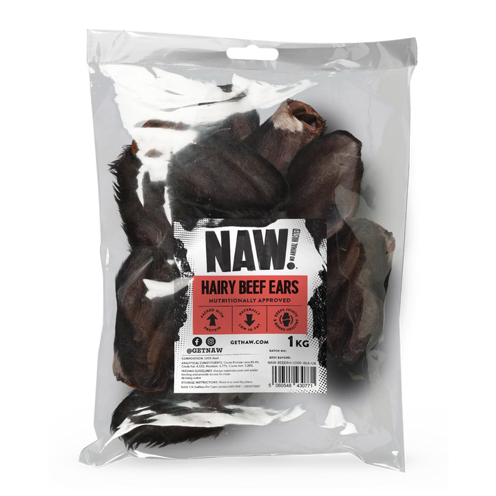 NAW Beef Ears with Hair (1kg)