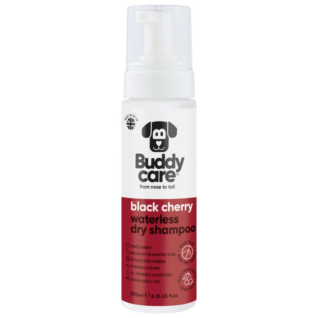 Buddycare Waterless Dog Shampoo Black Cherry 200ml