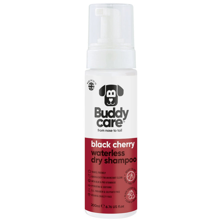 Buddycare Waterless Dog Shampoo Black Cherry 200ml