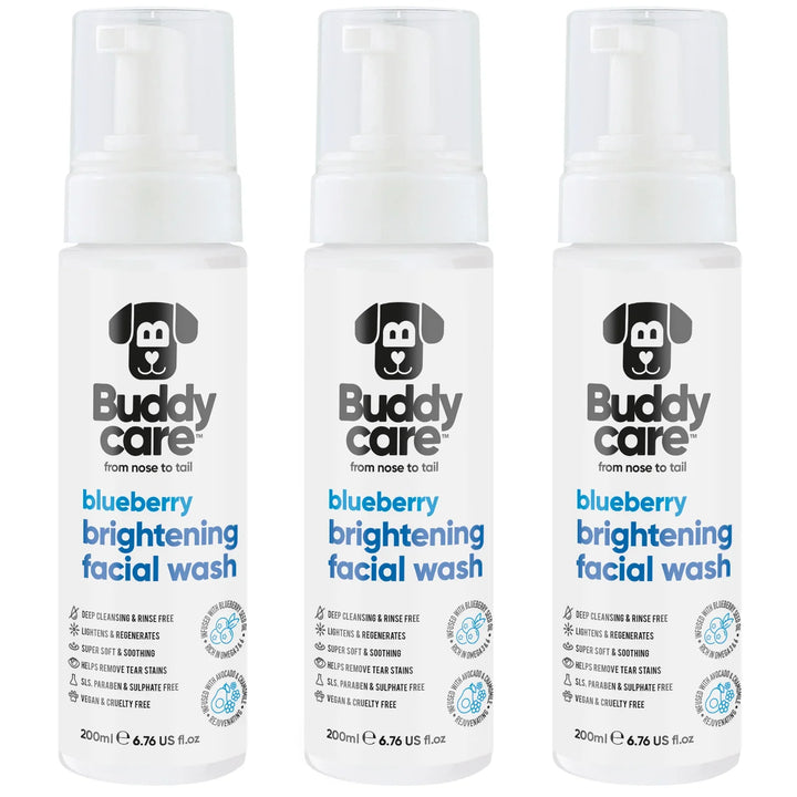 Buddycare Dog Facial Wash Brightening Blueberry 200ml