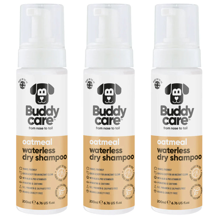 Buddycare Waterless Dog Shampoo Oatmeal 200ml