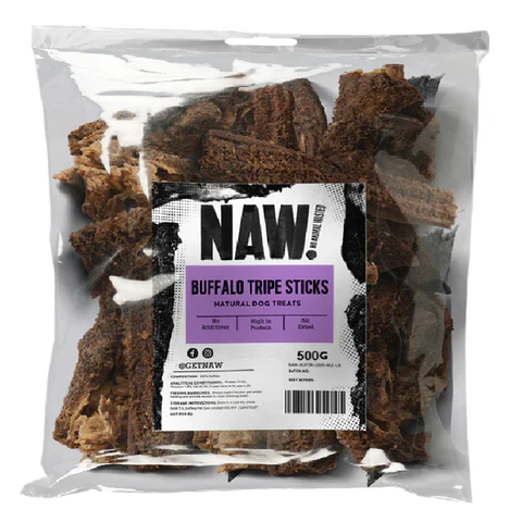 NAW Buffalo Tripe Sticks 6" 500g