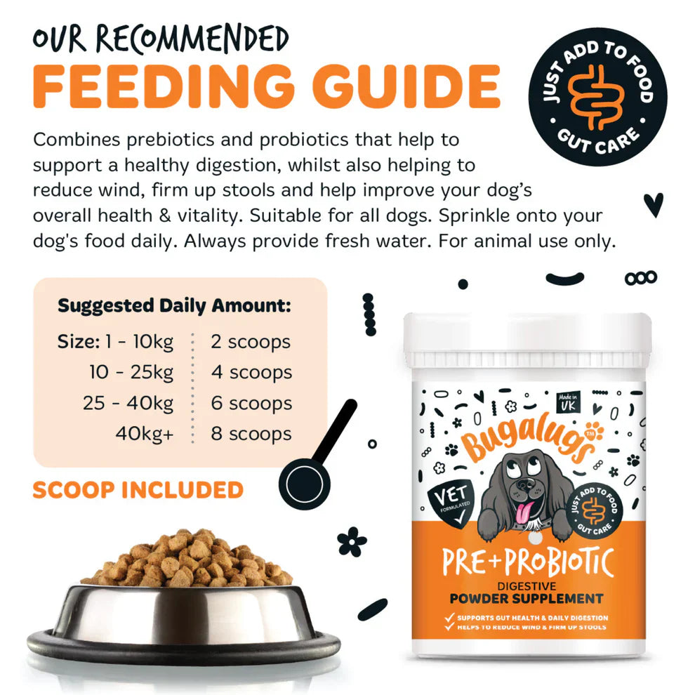Bugalugs Pre & Probiotic Digestive Powder 200G