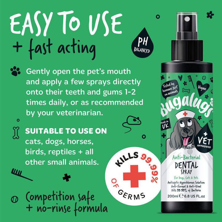 BUGALUGS ANTI-BACTERIAL DENTAL SPRAY 200ML