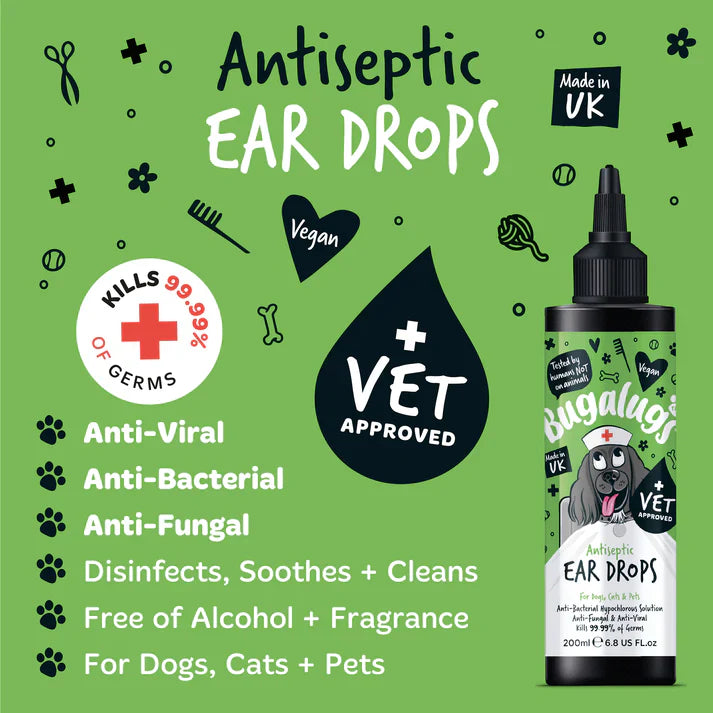 Bugalugs Antiseptic Ear Drops 200ml