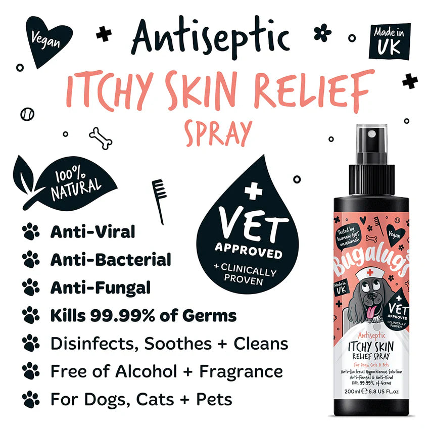 Bugalugs Antiseptic Itch Skin Relief Spray 200Ml