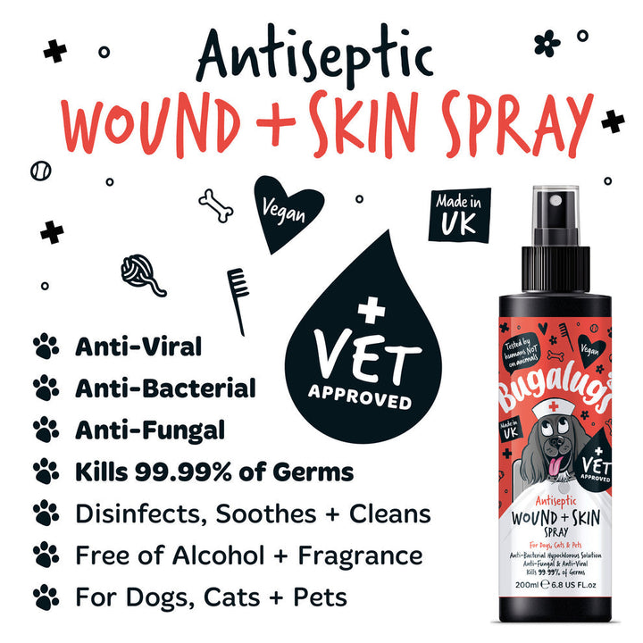 Bugalugs Antiseptic Wound & Skin Spray 200Ml