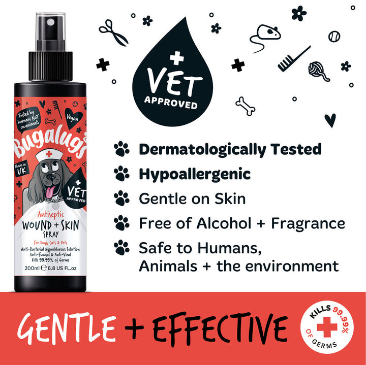 Bugalugs Antiseptic Wound & Skin Spray 200Ml
