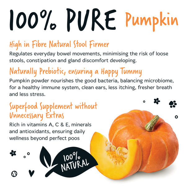 Bugalugs Natural Pumpkin Supplement Powder 200g