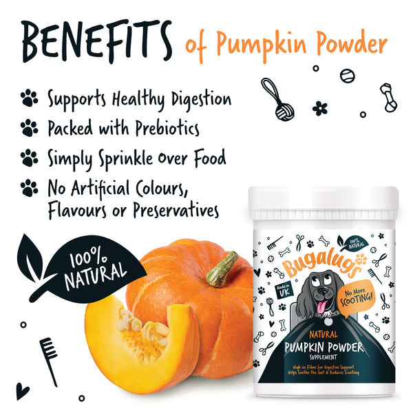 Bugalugs Natural Pumpkin Supplement Powder 200g