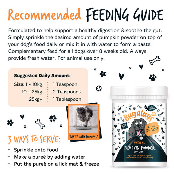 Bugalugs Natural Pumpkin Supplement Powder 200g